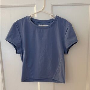 Garage Slate Blue Cropped Tee